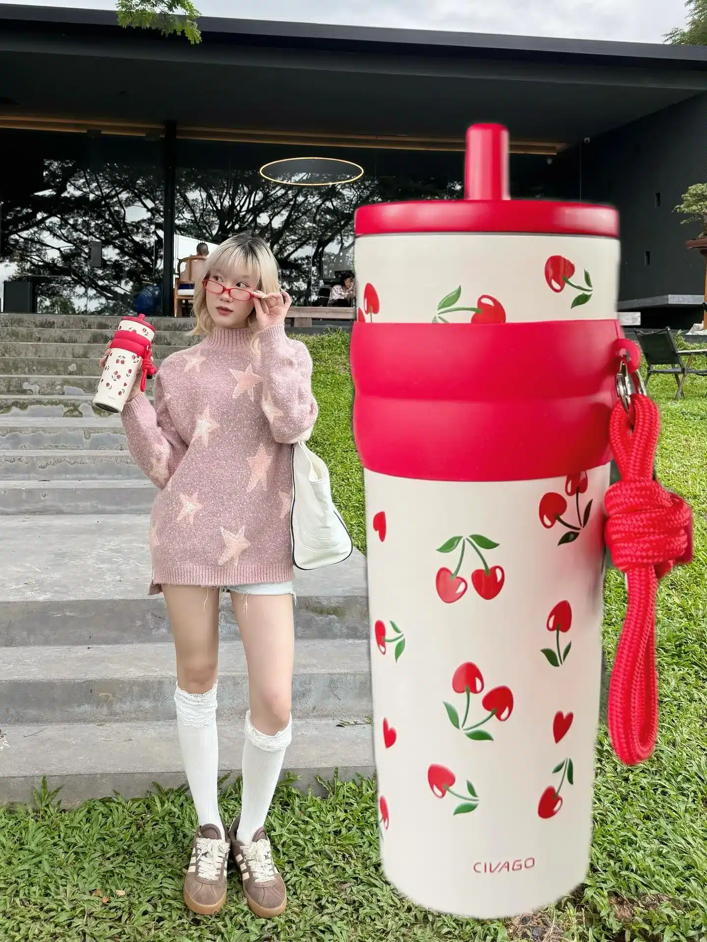 โนเบลมัทฉะลาเต้ อินฟลูเอนเซอร์ สาวสวย น่ารักสดใส รอยยิ้มหวาน 36